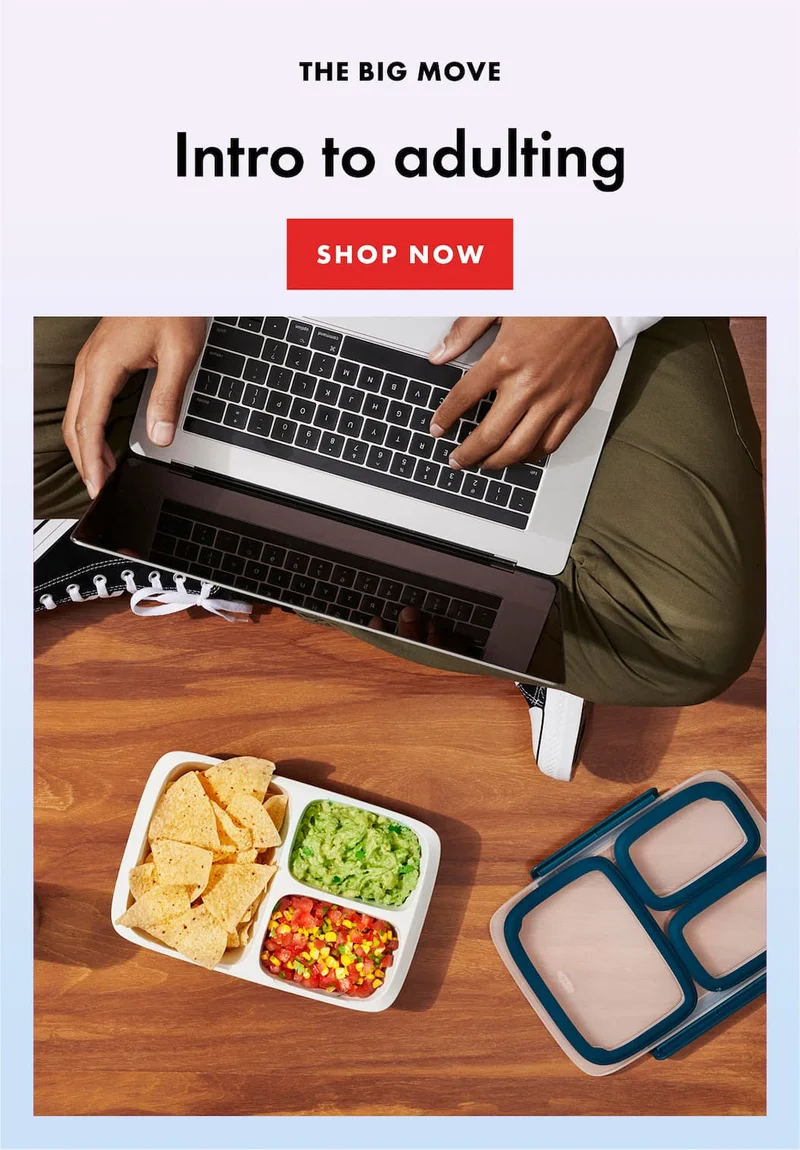 THE BIG MOVE. Intro to adulting | SHOP NOW
