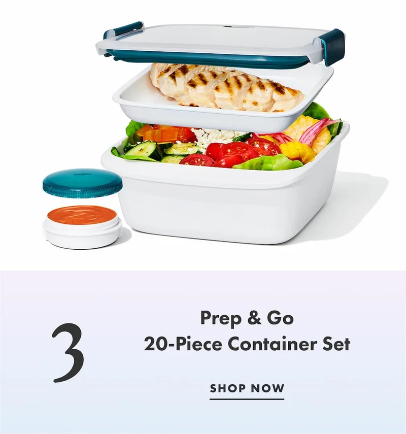 3. Prep & Go 20-Piece Container Set | SHOP NOW