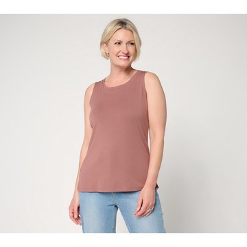 Belle by Kim Gravel TripleLuxe Micro Rib Modern Tank