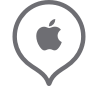 Apple store map location pin icon
