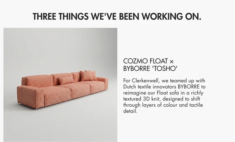 Three things we've been working on.
