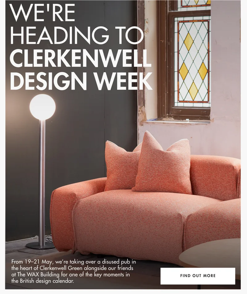 We're heading to Clerkenwell Design Week