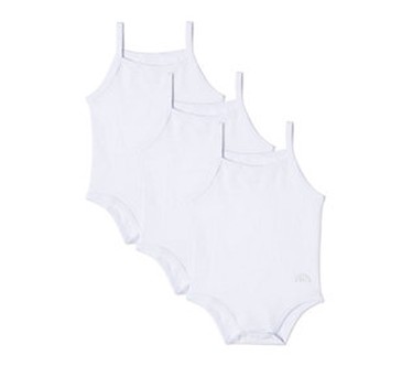 MiniMoi Baby & Toddler Combed Cotton Bodysuits 3 Pack