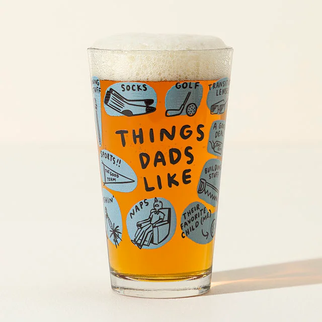 Things Dads Like Pint Glasses