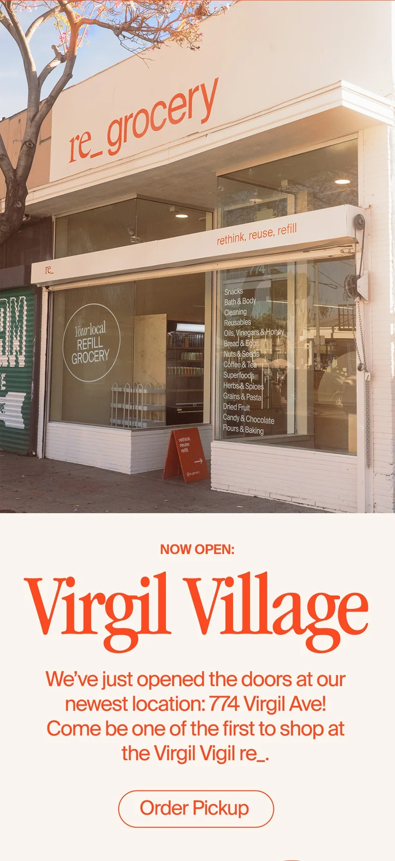Order Pick up from re_ Virgil Village