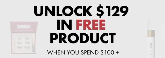 Unlock $129  in Free  Product when you spend $100 + SHOP NOW Once you reach the threshold, head to your cart and click 'Add' to claim your free gift.