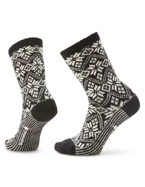 Everyday Cozy Traditional Snowflake Crew Socks