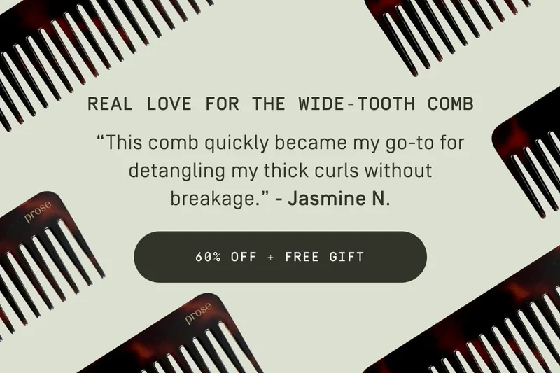 Real love for the wide-tooth comb | 60% off + free gift
