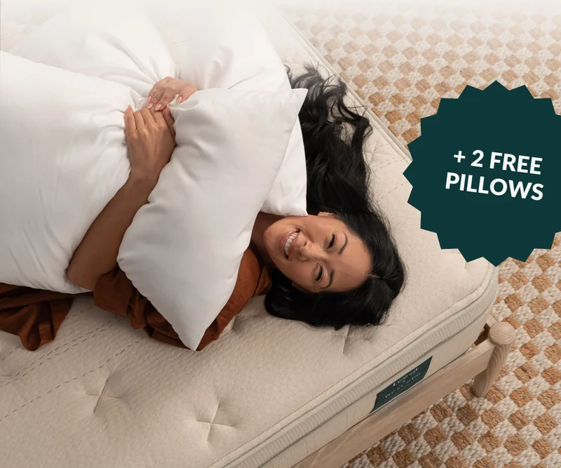 25% off the Natural Hybrid + 2 FREE PILLOWS