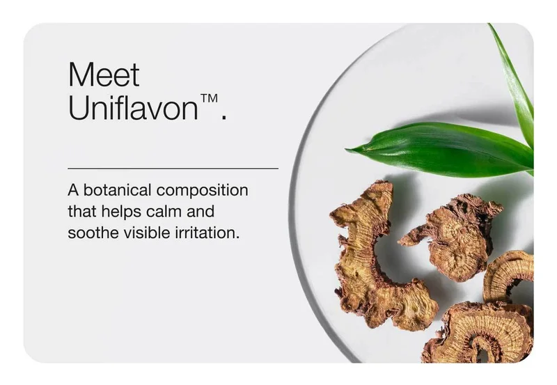 Meet Uniflavon™. | A botanical composition that helps calm and soothe visible irritation.