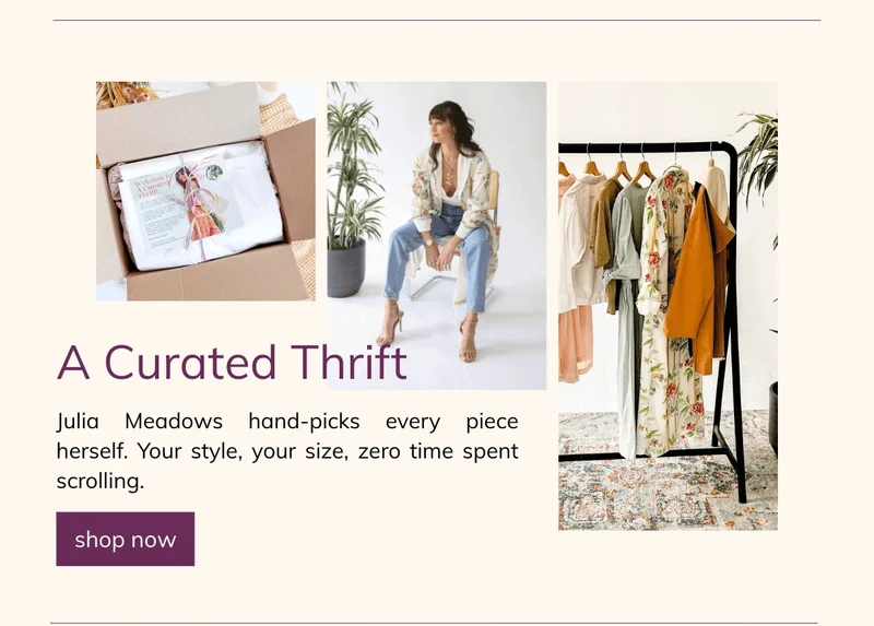 Monthly Thrift Box A Curated Thrift