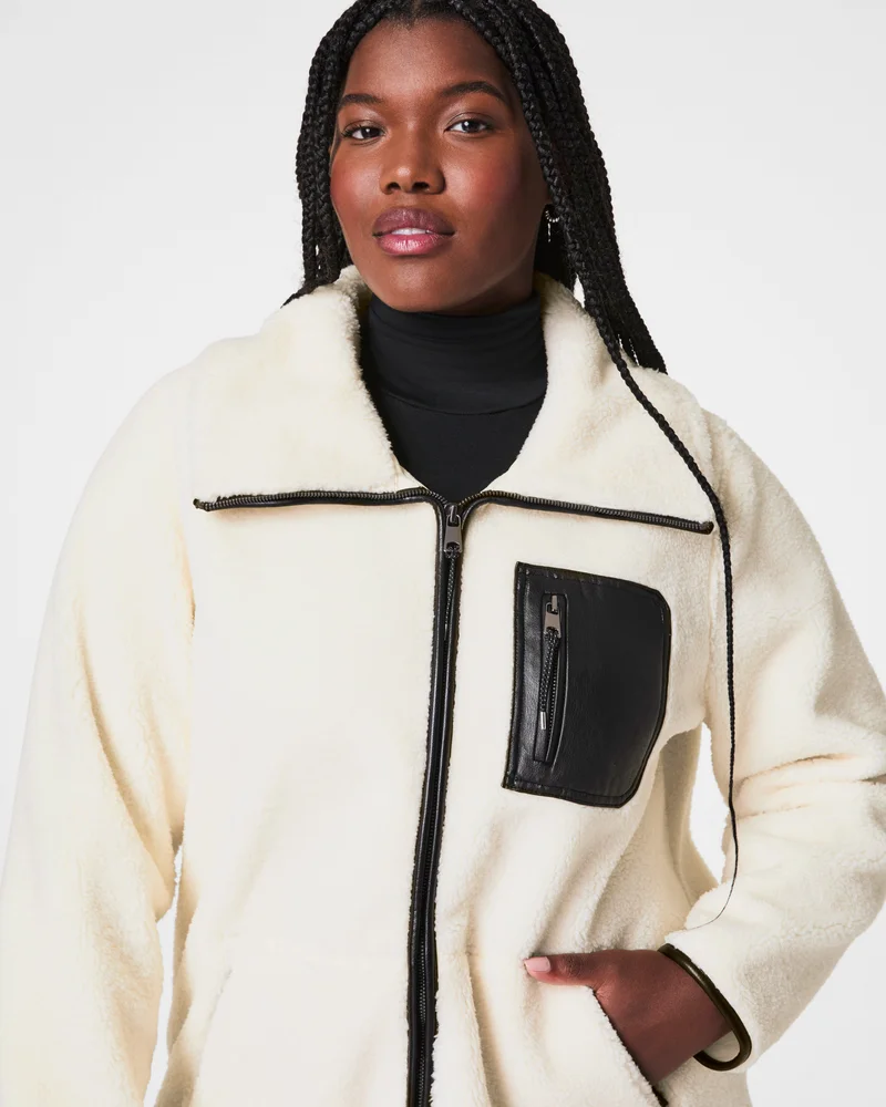 Image of Spanx Women's Fleece Full Zip Top