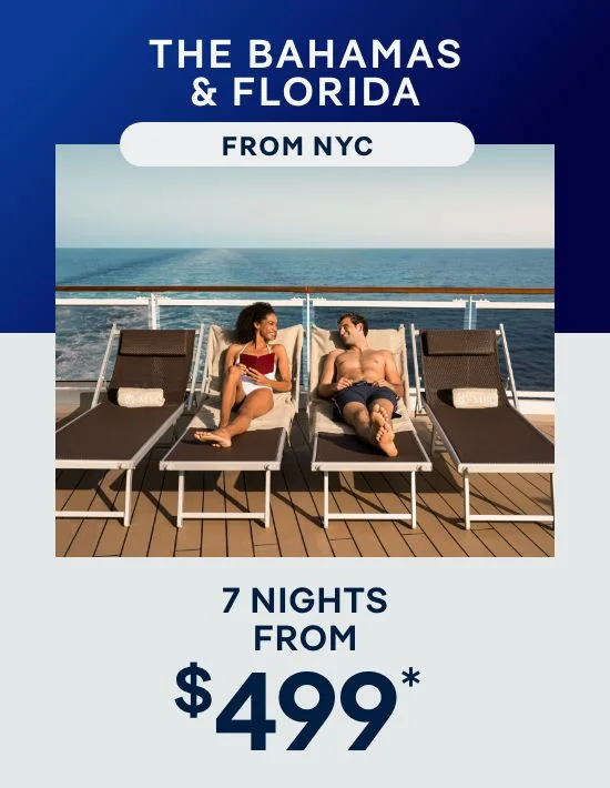 The Bahamas & Florida From New York City (Brooklyn) – 7 Nights – Click to View Cruises & Book Now The Bahamas & Florida From New York City (Brooklyn) – 7 Nights – Click to View Cruises & Book Now