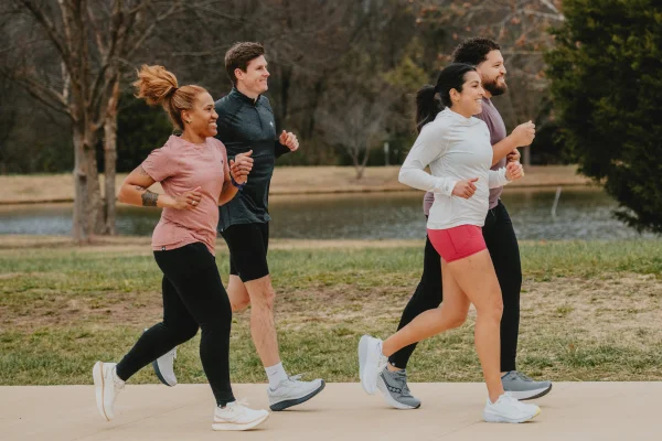 Group of Runners Wearing Saucony shoes