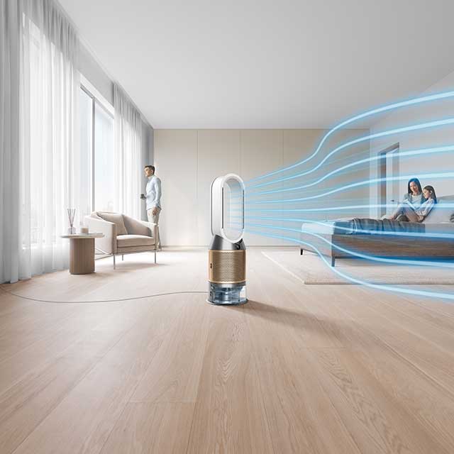 Dyson Purifier Humidify+Cool Formaldehyde projecting purified, humidified air