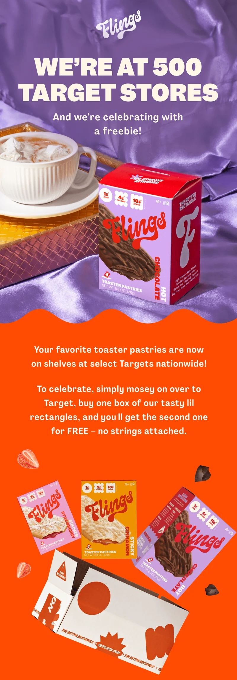WE'RE AT 500 TARGET STORES