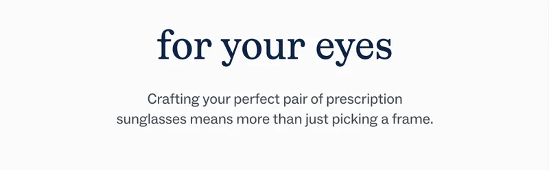 for your eyes