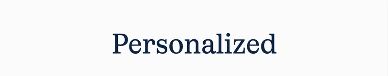 Personalized