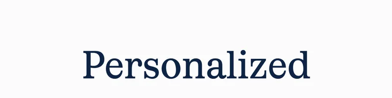 Personalized