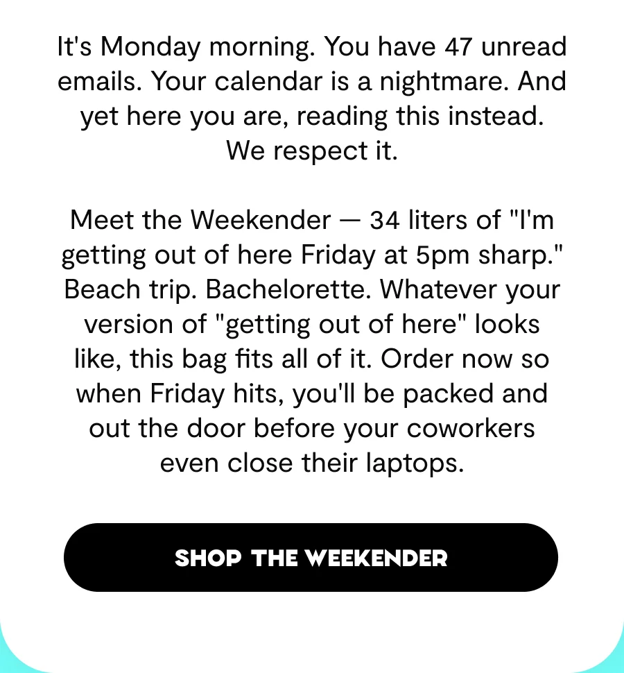 Shop The Weekender