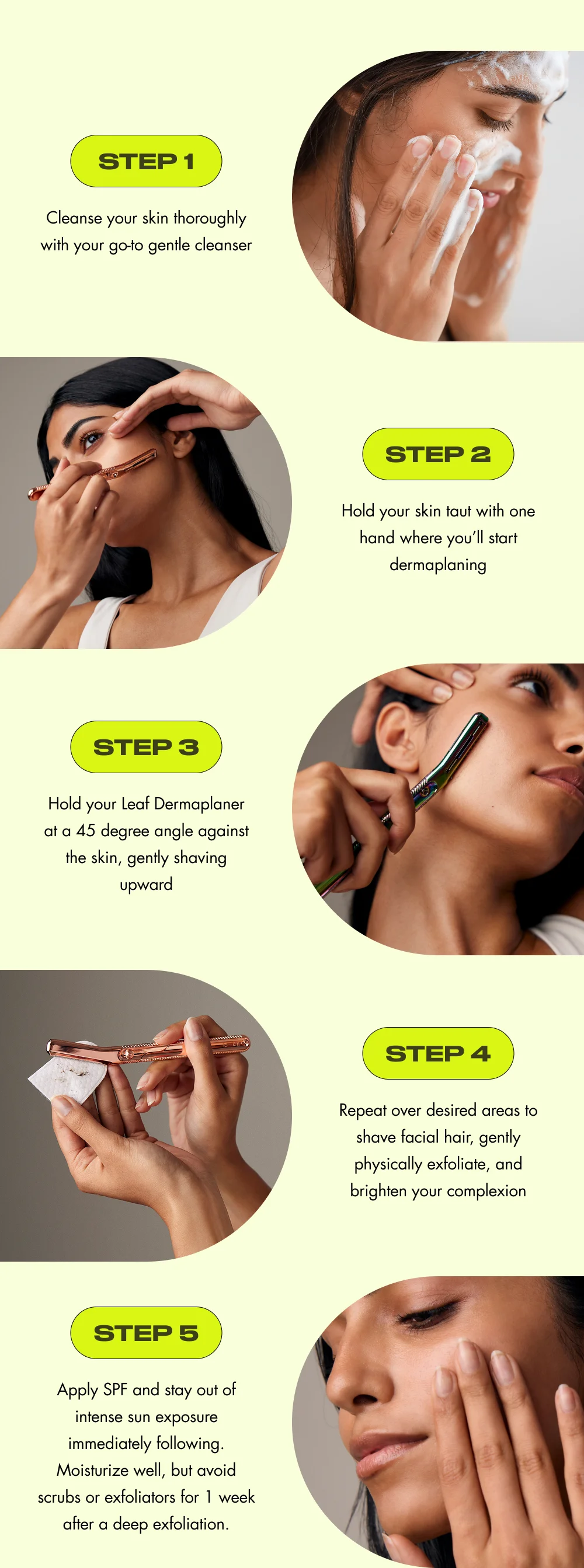 Step 1 Clean your skin thoroughly with you go-to gentle cleanser