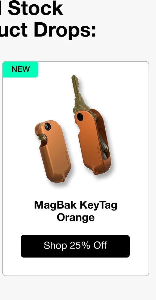 MagBak KeyTag Orange