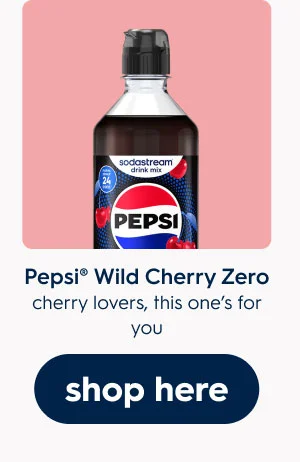 Sodastream Pepsi Wild Cherry Zero Sugar Drink Mix 440ml Sodastream Pepsi Wild Cherry Zero Sugar Drink Mix 440ml