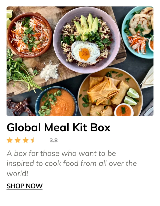 Global Kitchen Inspiration Meal Kit Box • Roaming Radish