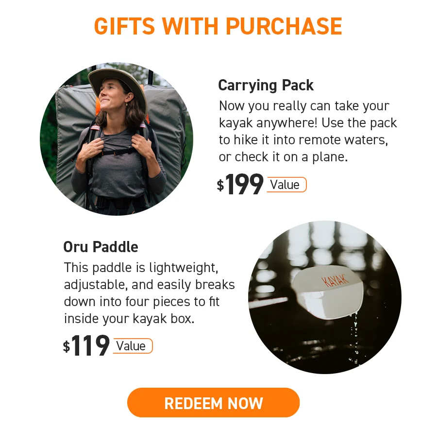 New Deal of the Week just dropped! Get a Free Paddle + Pack ($318 value) with any kayak purchase