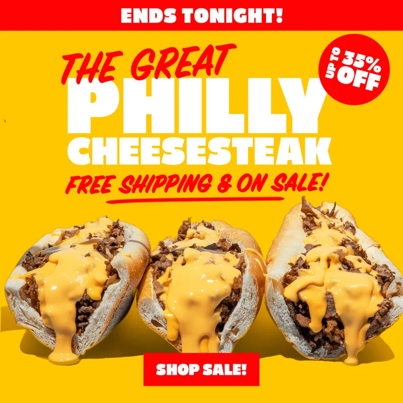 Philly Cheesesteak Sale Philly Cheesesteak Sale
