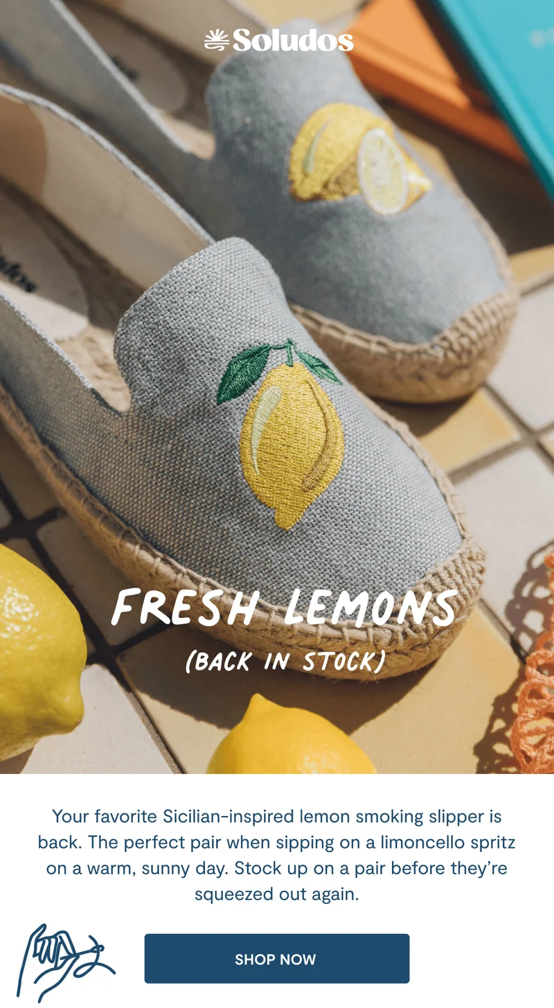 Fresh Lemons Back in Stock