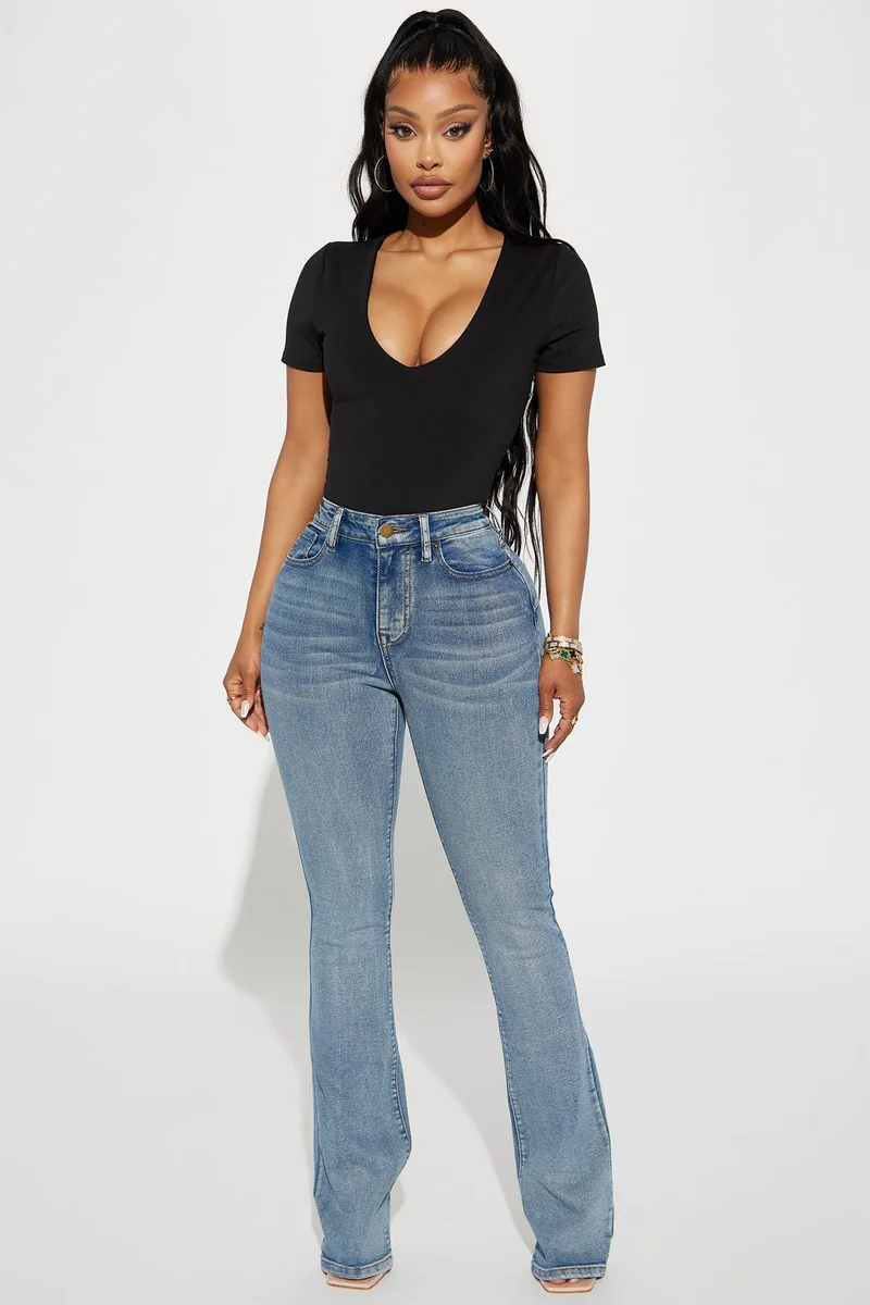 Image of Gemma Sculpting Stretch Bootcut Jeans - Vintage Wash