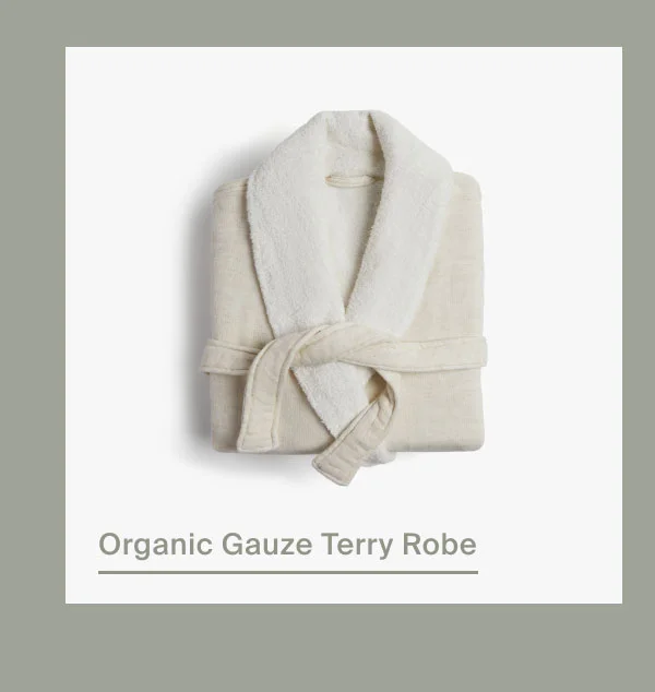 Organic Gauze Terry Robe