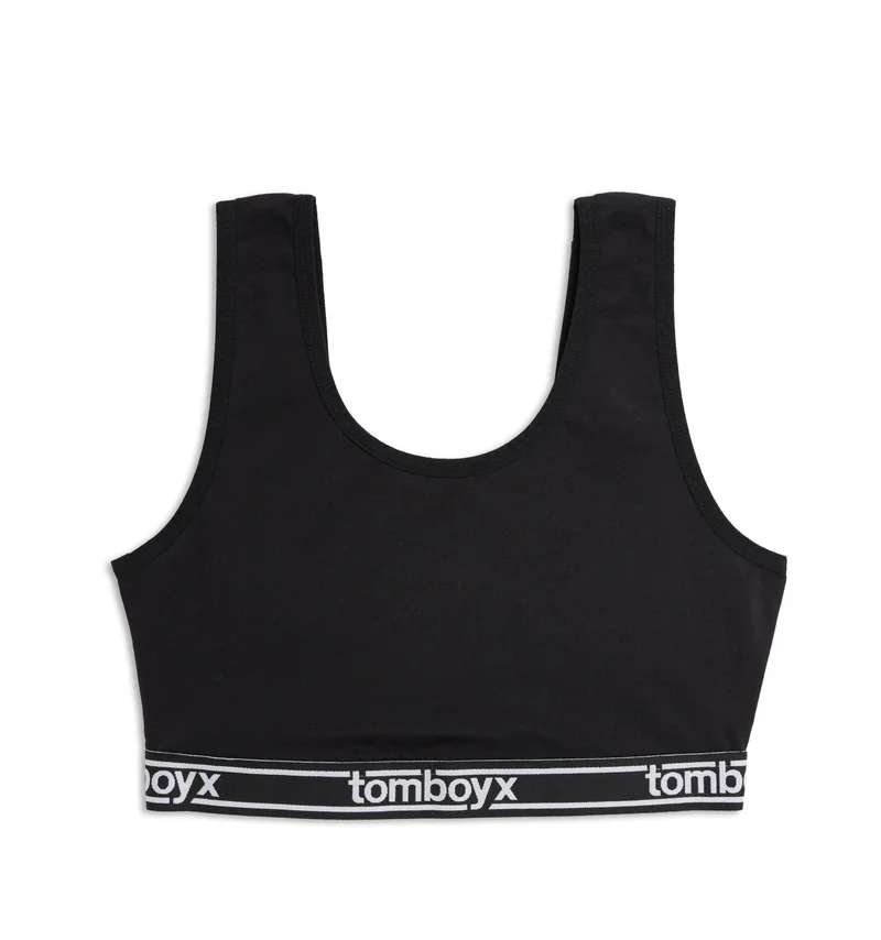 Image of Essentials Soft Bra - Black Logo
