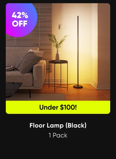 Black Floor Lamp 1 Pack
