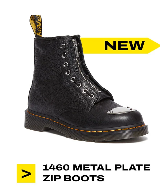 1460 Metal Plate Lunar Leather Jungle Zip Boots