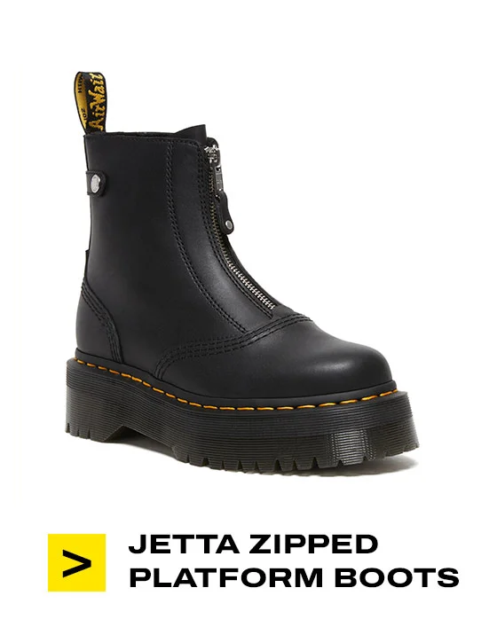 JETTA ZIPPED SENDAL LEATHER PLATFORM BOOTS