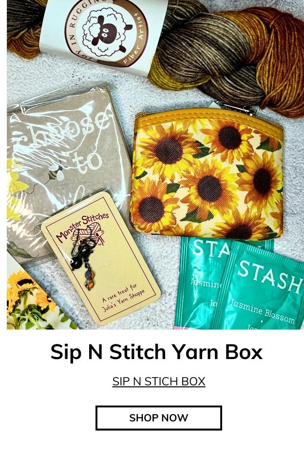 Sip N Stitch Yarn Box