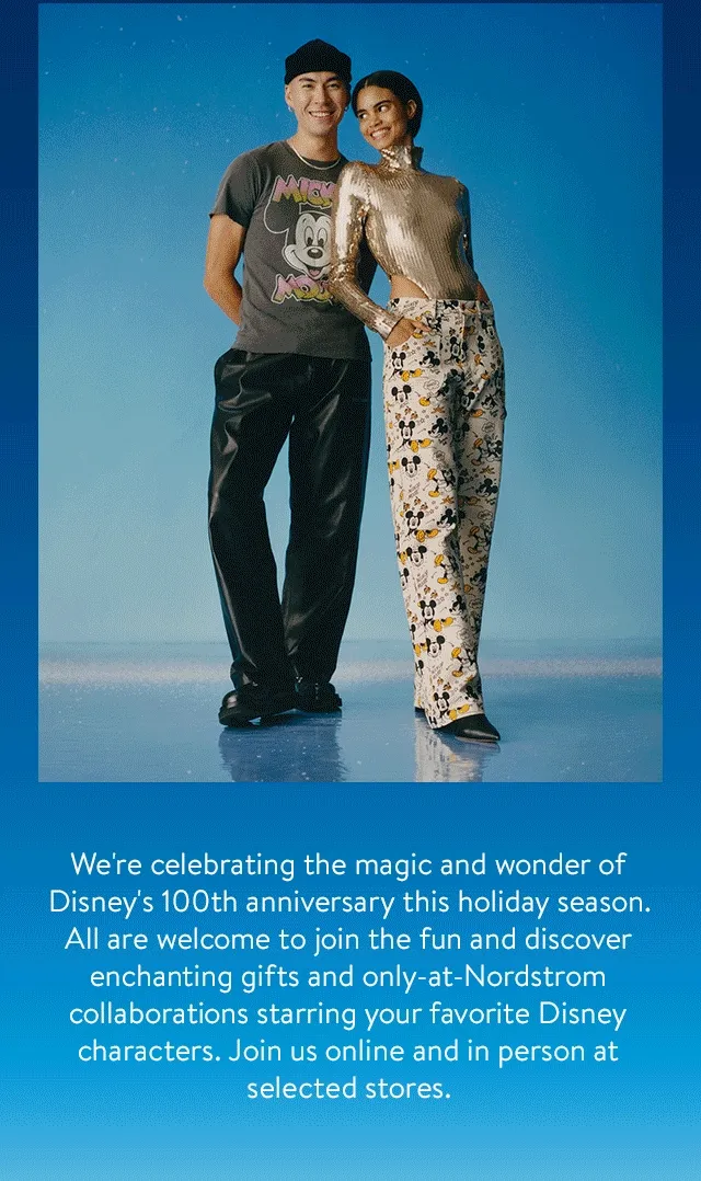 We're celebrating the magic and wonder of Disney's 100th anniversary this holiday season.