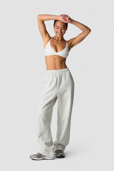 Image of Everyday Straight Leg Sweatpants White Melange