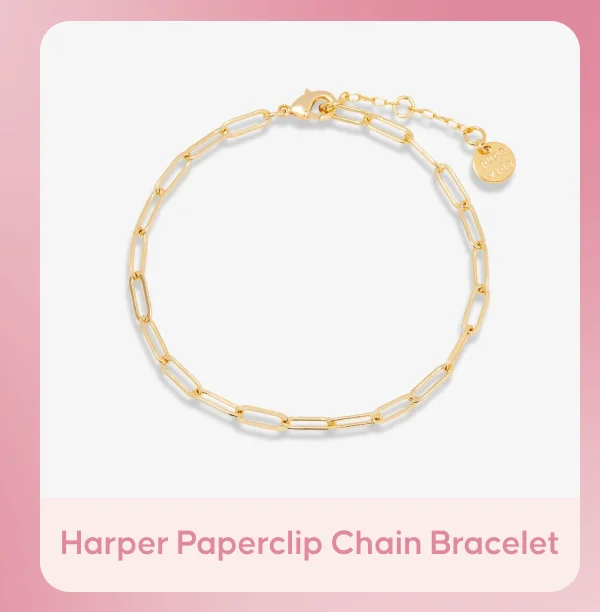 Harper Paperclip Chain Bracelet