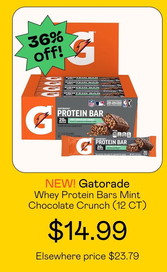 Whey Protein Bars Mint Chocolate Crunch (12 CT)