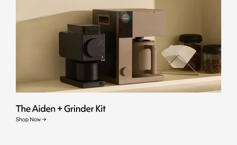 The Aiden + Grinder Kit. Shop Now
