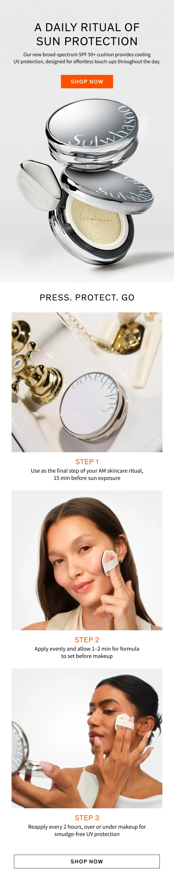 New Daily UV Protection with UV Wise On-the-Go Sun Cushion
