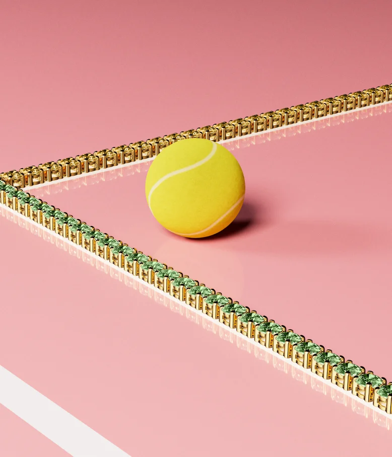 Green and yellow tennis bracelets from Pandora Timeless