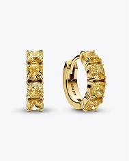 Yellow Hoop Earrings