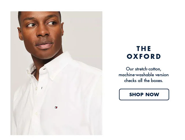The oxford                                            Our stretch-cotton machine-washable version checks all the boxes.                                            Shop now