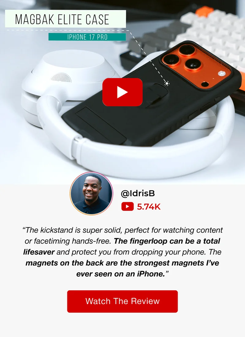 @IdrisB 5.74K “The kickstand is super solid, perfect for watching content or facetiming hands-free. The fingerloop can be a total lifesaver and protect you from dropping your phone. The magnets on the back are the strongest magnets I’ve ever seen on an iPhone.” Watch The Review