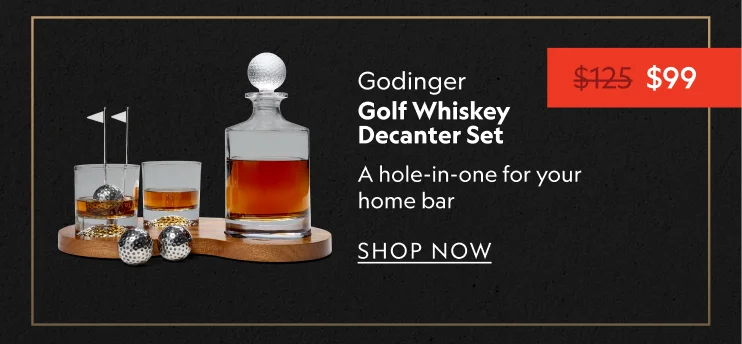 Golf Whiskey Decanter Set