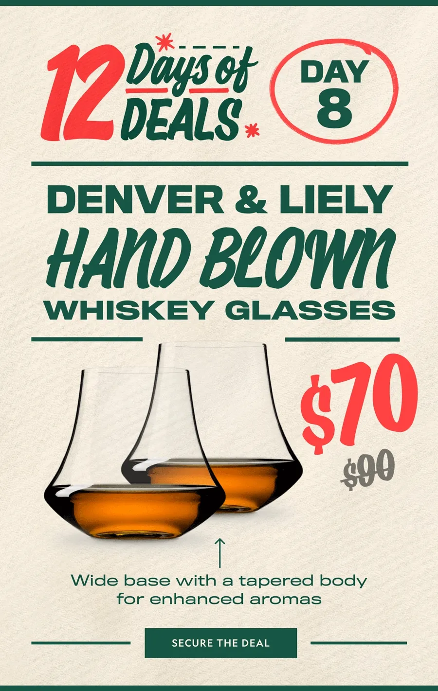 Hand-Blown Whiskey Glasses
